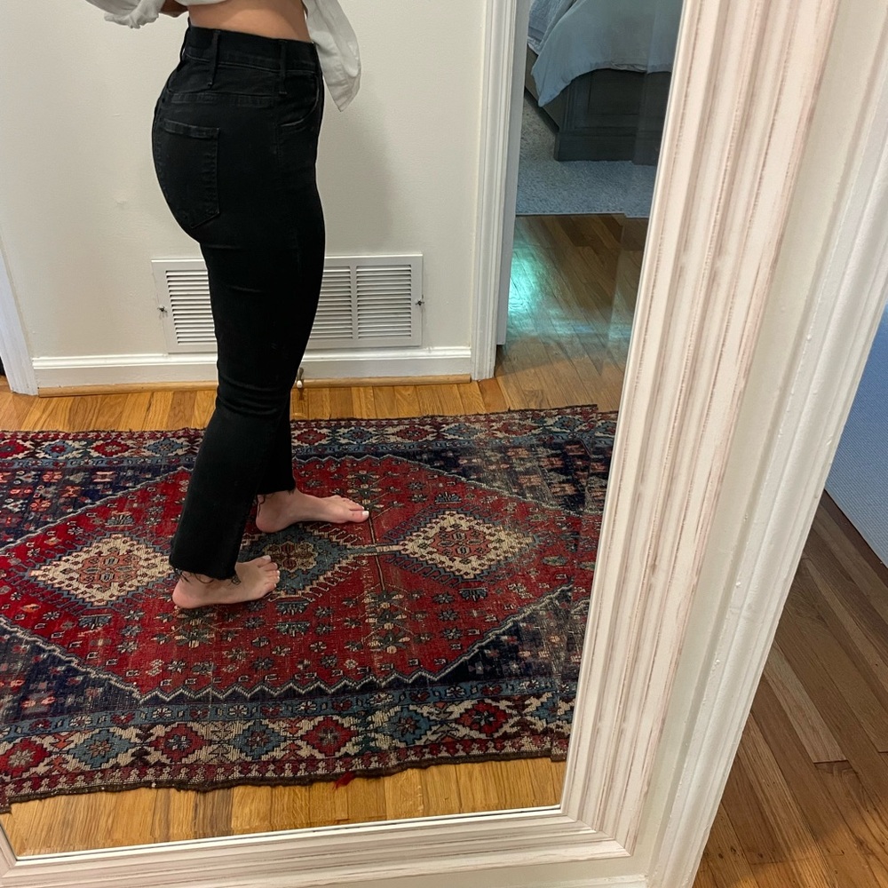 MOTHER Denim Black Jeans The Hustler